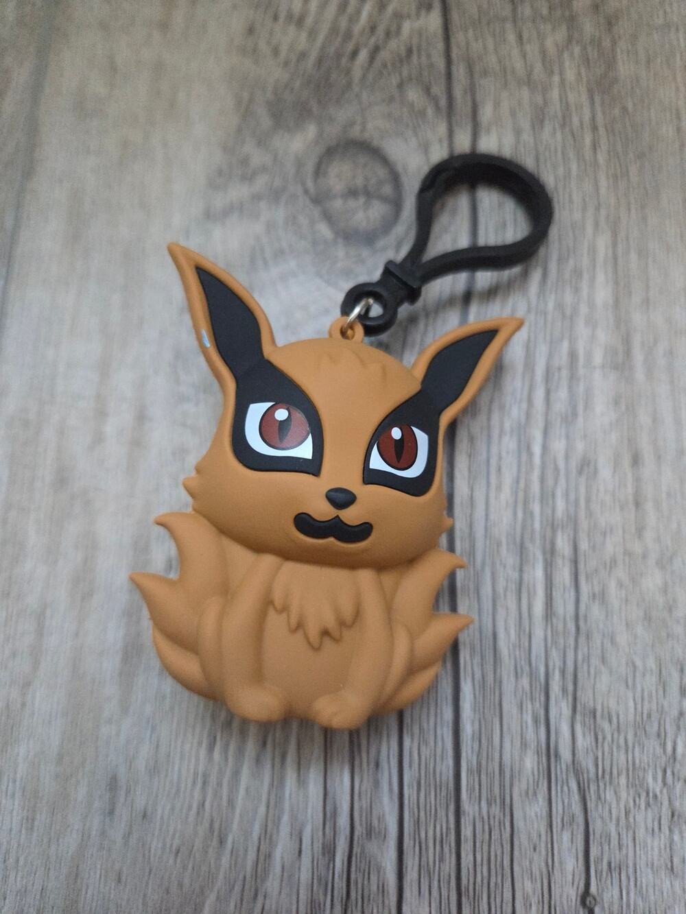 Vintage 2007 Naruto Kurama Nine-Tails Rubber Keychain Figure